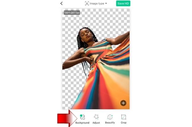 put white background on photo apowersoft app