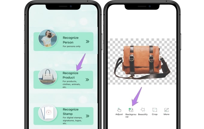 make product photo background white with apowersoft