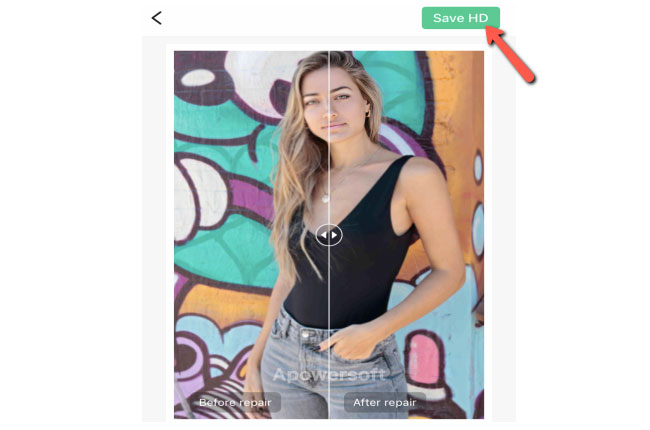 clear blurry picture apowersoft app
