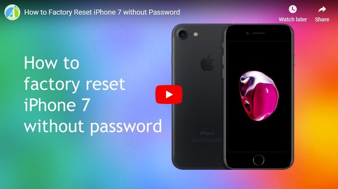 factory reset iPhone 7