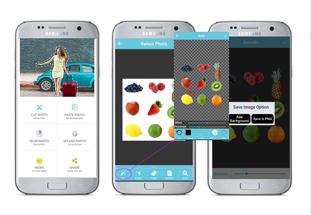 remove white background from photo