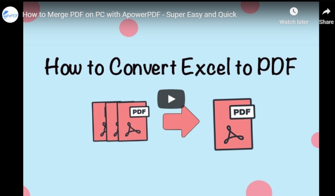 Video for Merging PDF