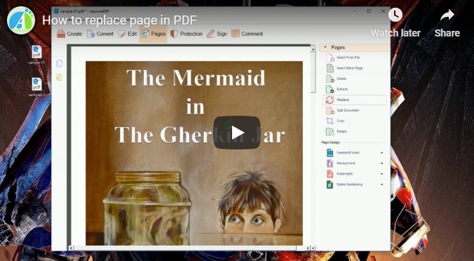 Video for Replacing Page